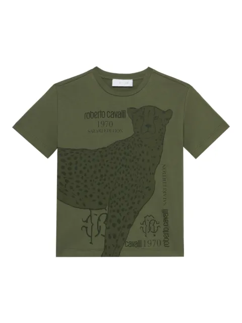 Roberto Cavalli Junior logo-print T-Shirt