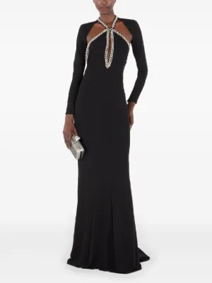 Roberto cavalli ブラック ロングドレス　サイズS black_long_dress_2_1_3e21d56f-