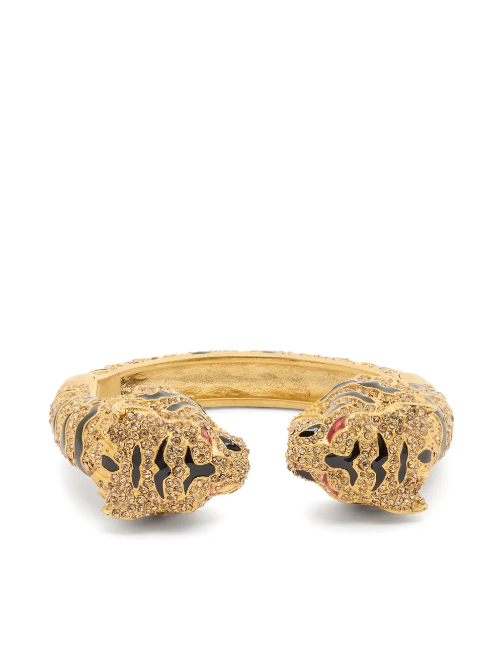 Roberto Cavalli tiger-motif bracelet - Gold