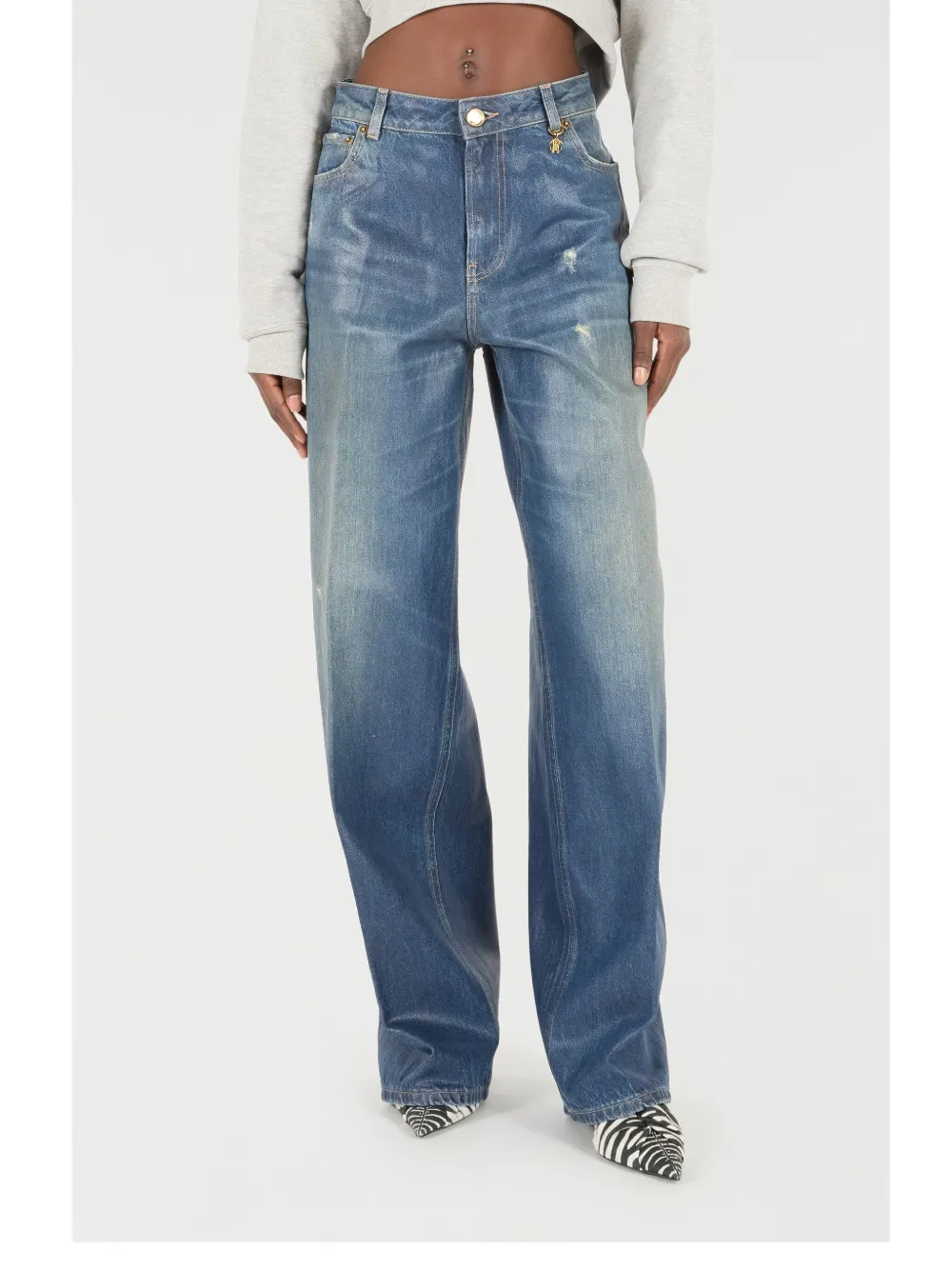 ROBERTO CAVALLI WIDE-LEG JEANS