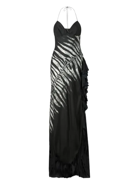 Roberto Cavalli zebra-print maxi dress
