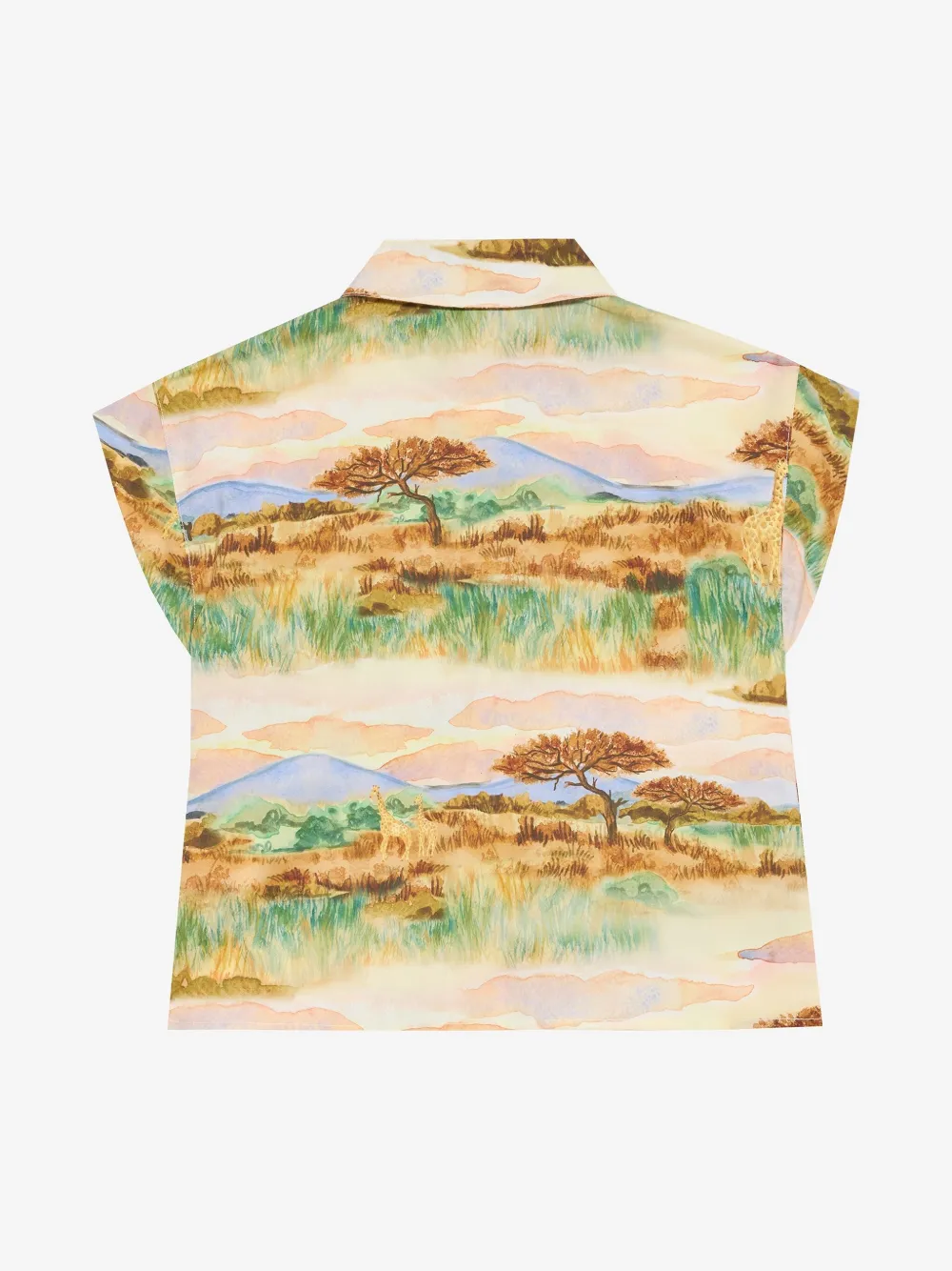 Roberto Cavalli Junior graphic print shirt - Beige