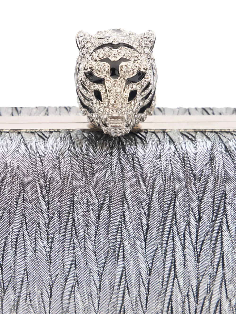 Jewelled Tigers clutch bag