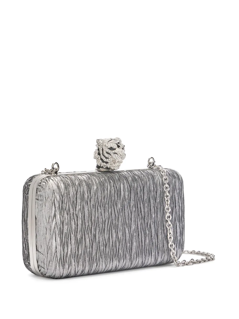 Jewelled Tigers clutch bag