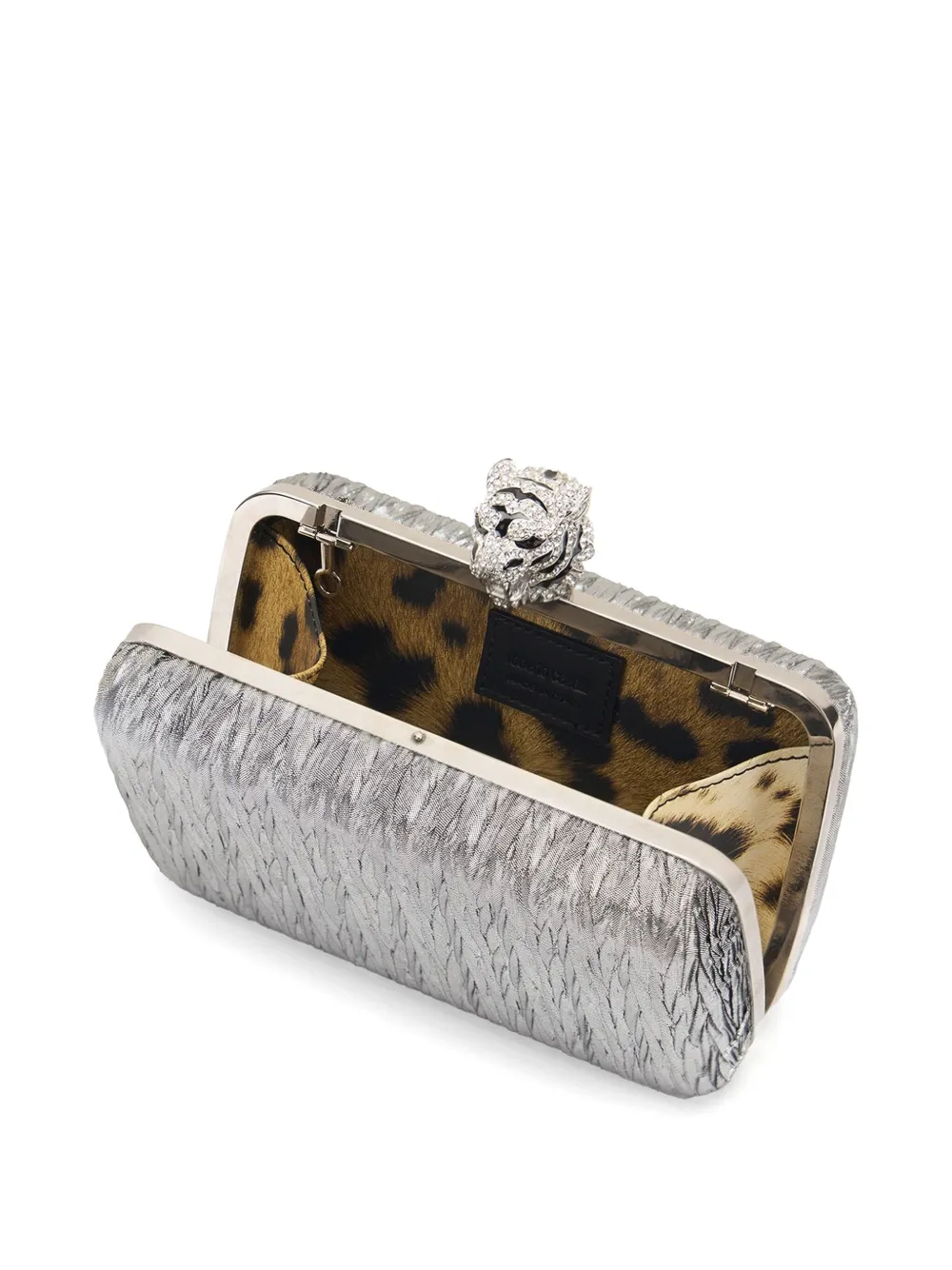 Jewelled Tigers clutch bag
