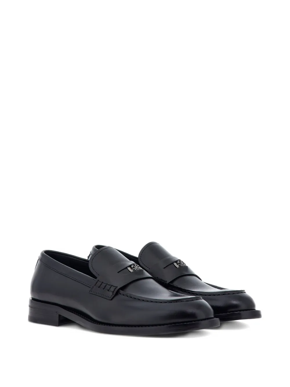 Roberto Cavalli Loafers met logoplakkaat Zwart