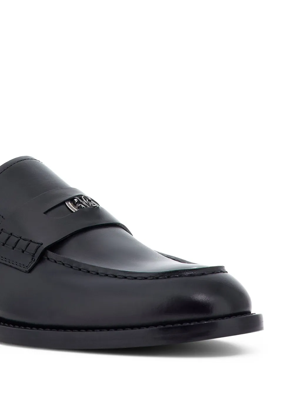 Roberto Cavalli Loafers met logoplakkaat Zwart