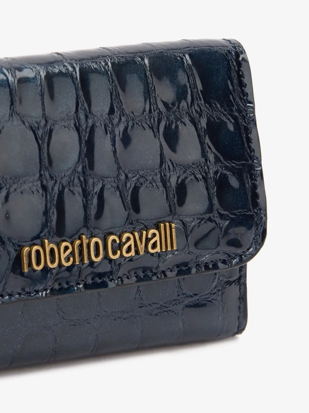 Roberto Cavalli Leren portemonnee Blauw