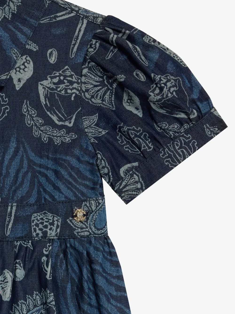Roberto Cavalli Junior Jurk met print Blauw
