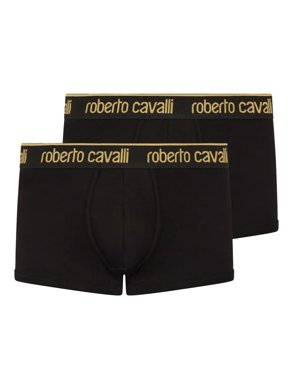 Roberto Cavalli Boxer con logo - Nero