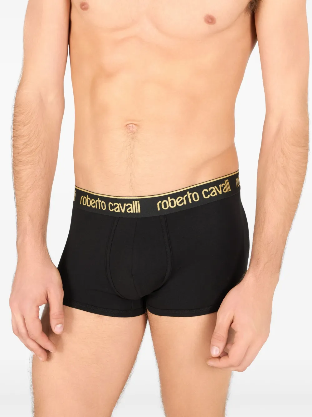 Roberto Cavalli Boxershorts met logo Zwart