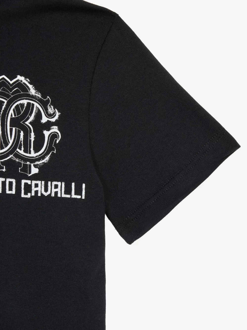 Roberto Cavalli Junior Katoenen poloshirt Zwart