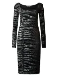 Roberto Cavalli zebra-print mini dress - Black