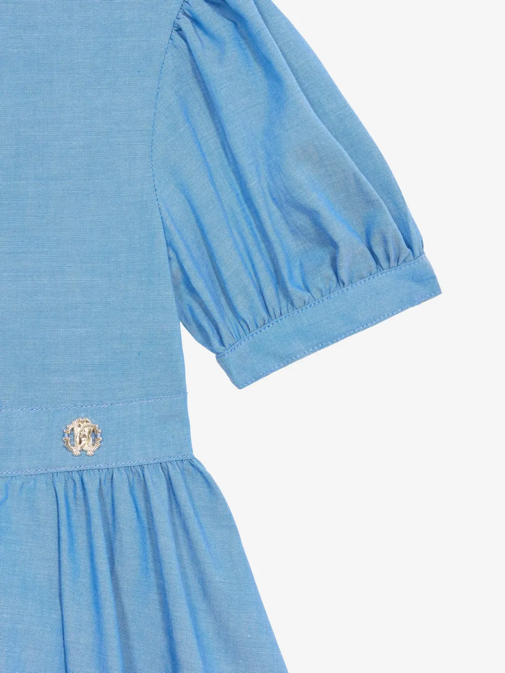 Roberto Cavalli Junior Popeline jurk Blauw