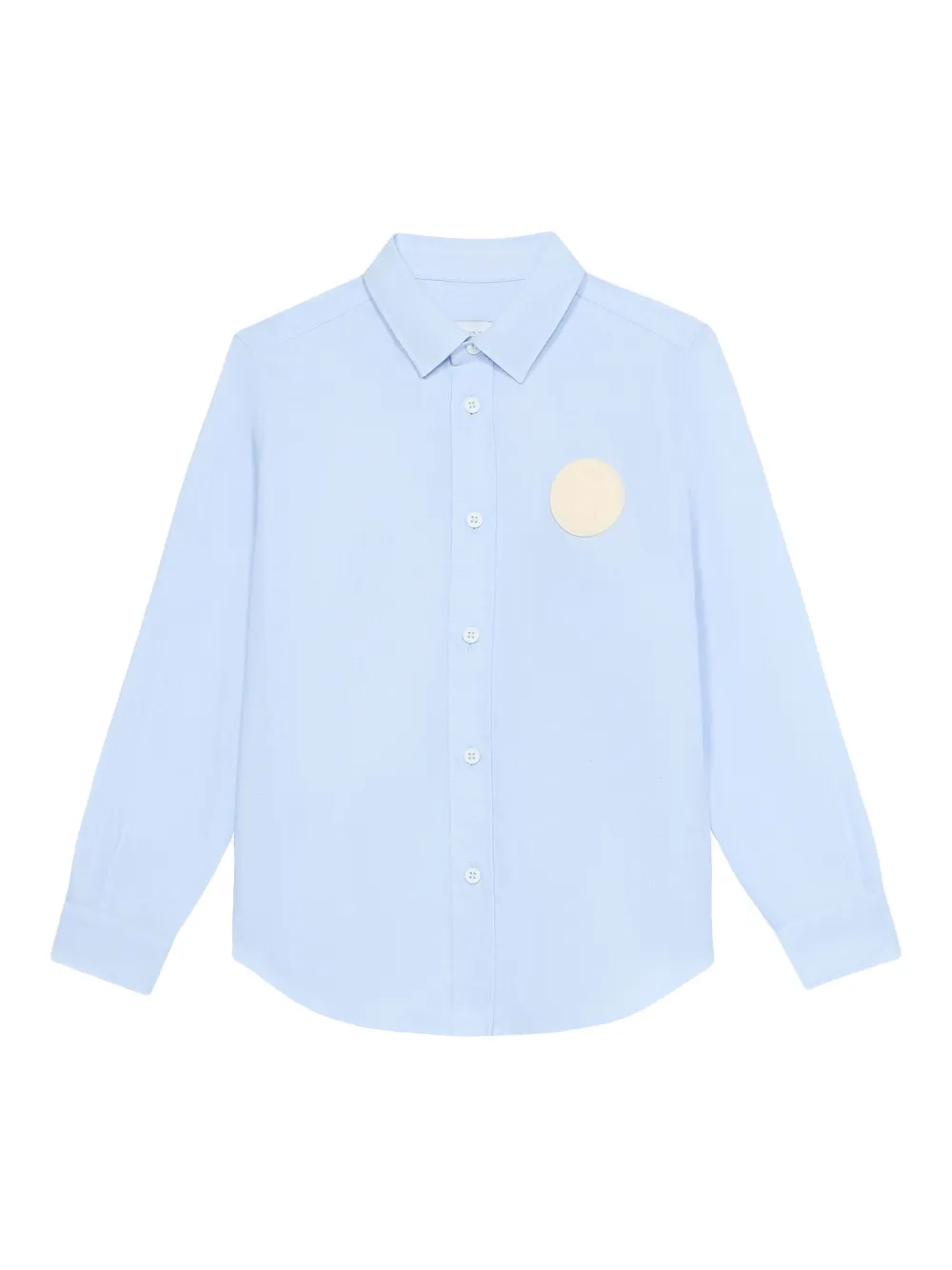 Roberto Cavalli Junior Shirt met logopatch Blauw