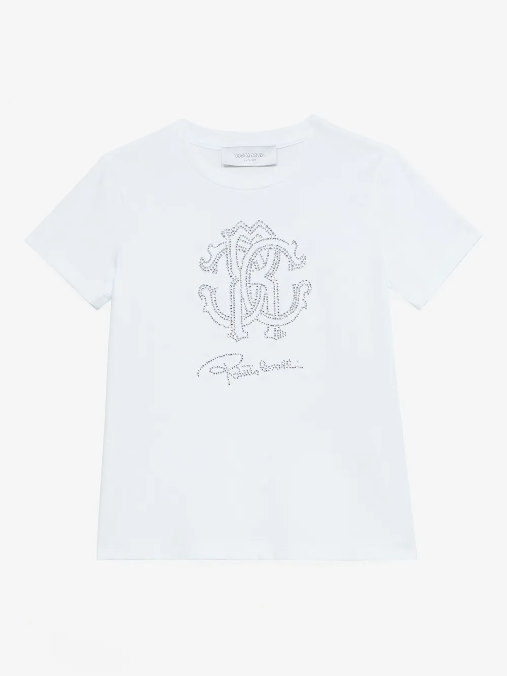 Roberto Cavalli Logo-print T-shirt In Weiss