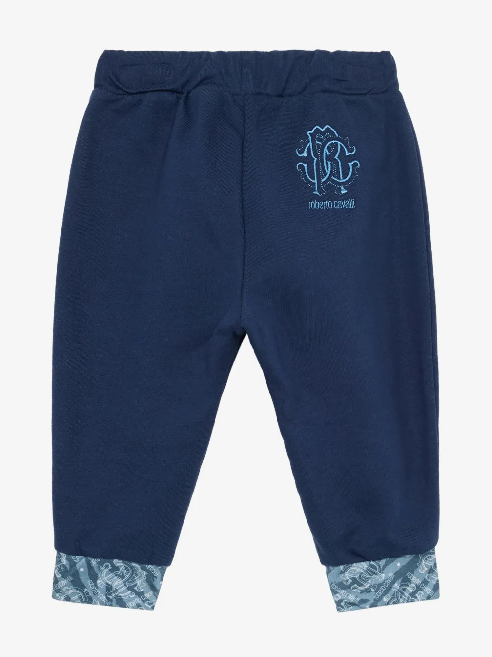 Roberto Cavalli Junior Legging met geborduurd logo - Blauw