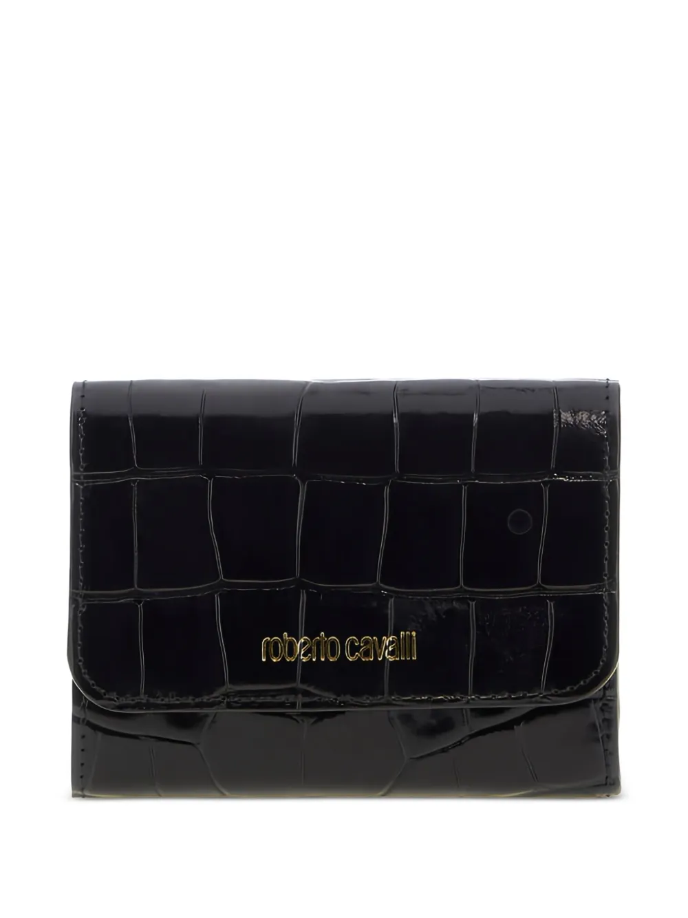 Roberto Cavalli crocodile-embossed wallet | Black | Image 1