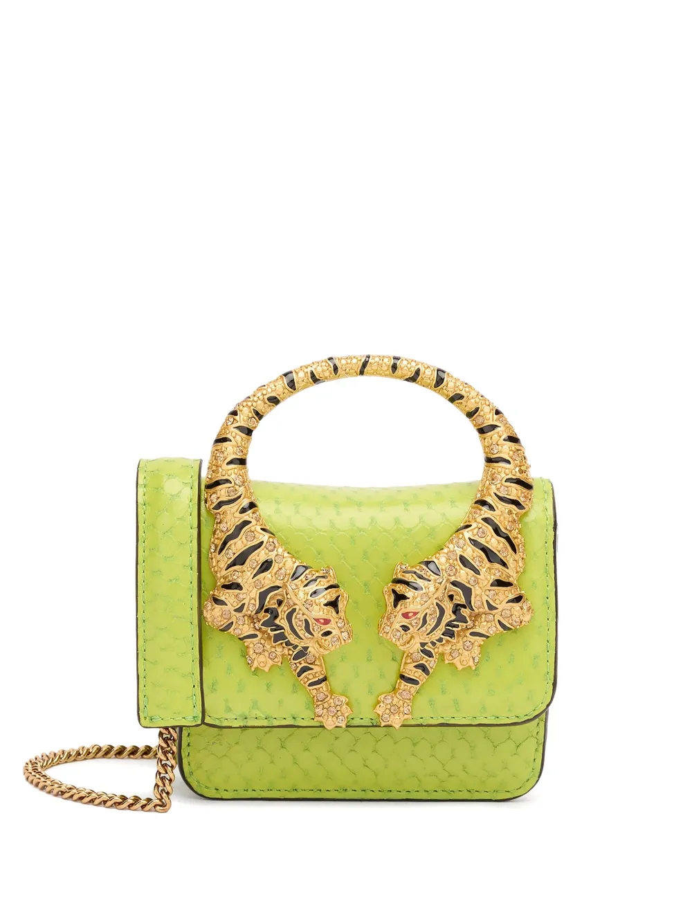 Roberto Cavalli chain-link mini bag | Green | Image 1