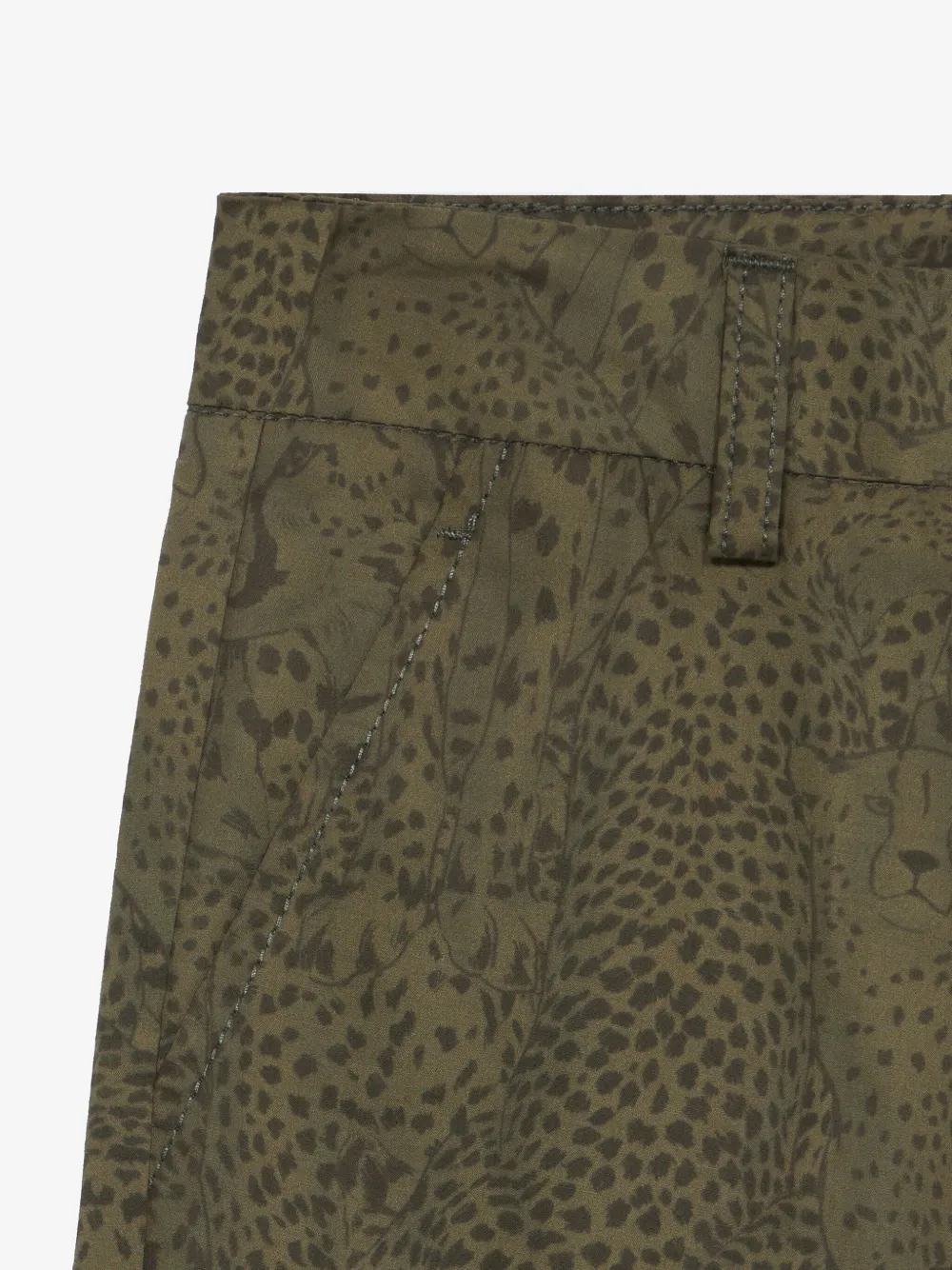 Roberto Cavalli Junior Cargo shorts met grafische print Groen