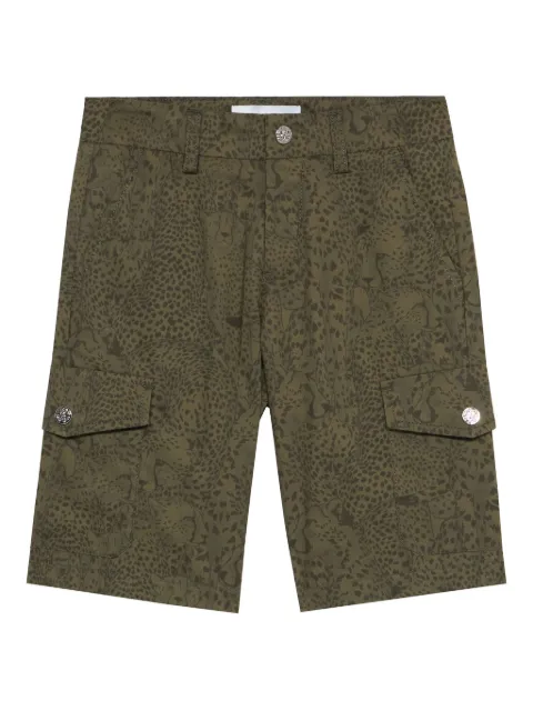 Roberto Cavalli Junior Bermuda cargo com estampa gráfica