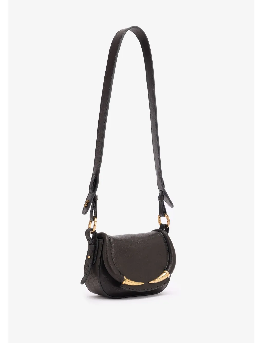 ROBERTO CAVALLI LEATHER SHOULDER BAG 