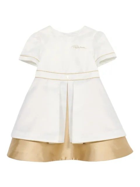 Roberto Cavalli Junior logo-embroidered dress