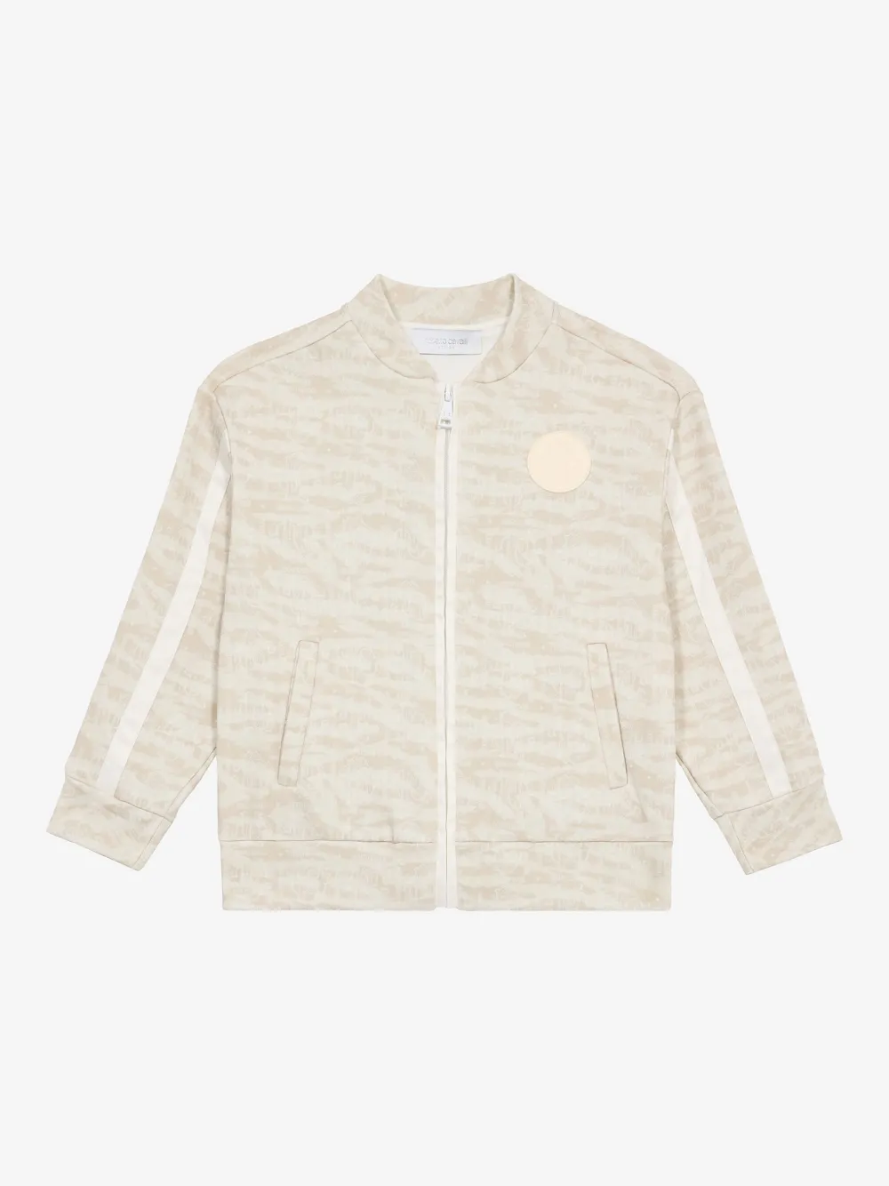 Roberto Cavalli Cotton Sweater In Neutrals