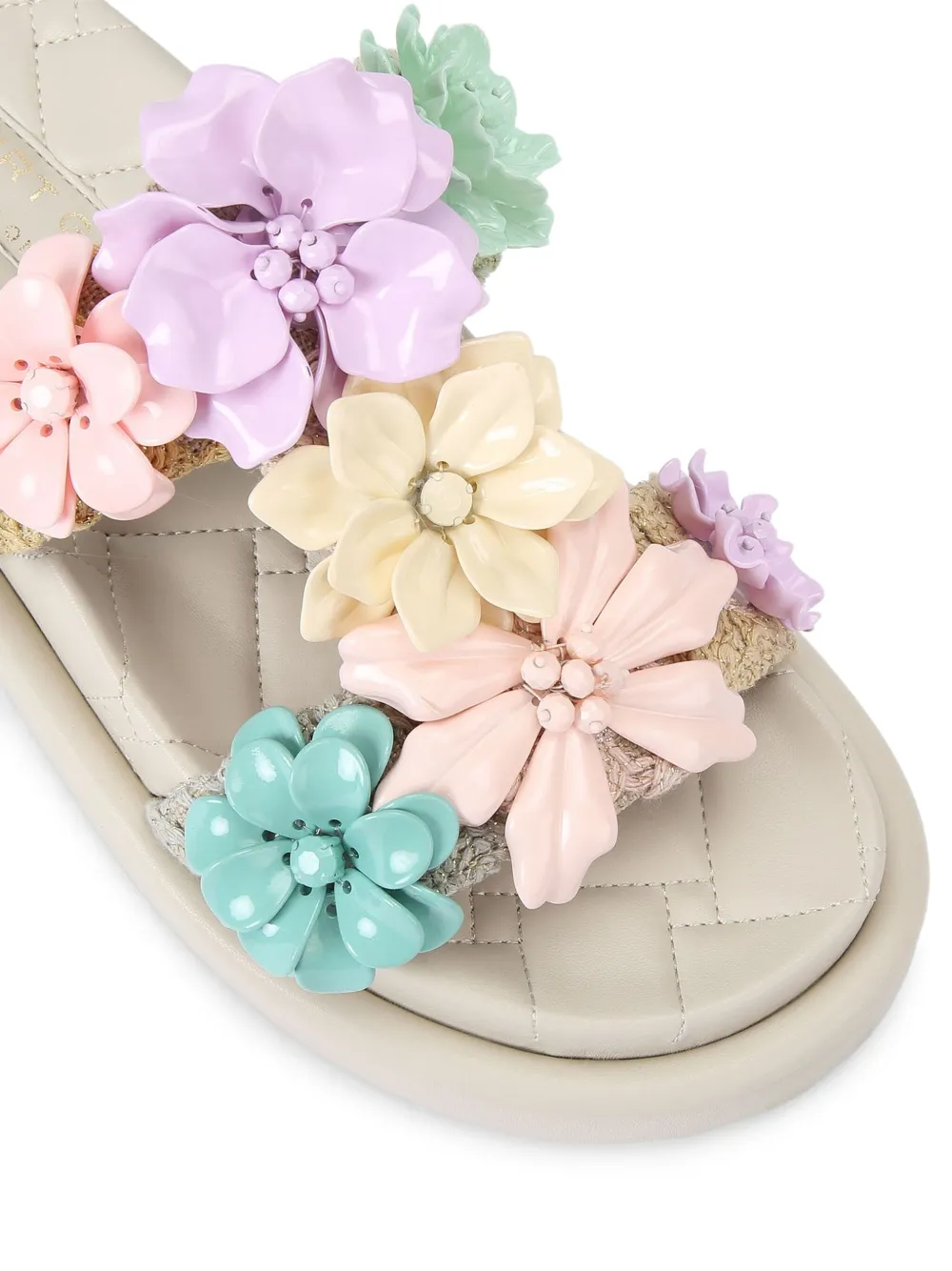 Kurt Geiger London Orson Flower sandals Neutrals
