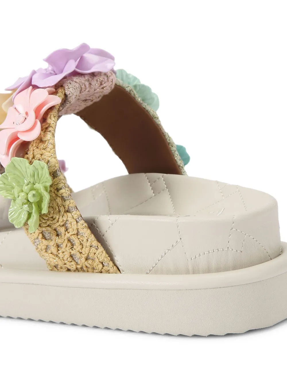Kurt Geiger London Orson Flower sandals Neutrals