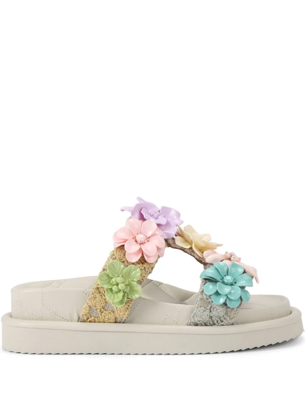 Kurt Geiger London Orson Flower sandals Neutrals