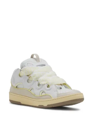 スニーカー LANVIN Women Sneakers FW SKDK0A GOTC A24 0060 WHITE LANVIN Sneakers Curb Pale White （WHITE） -FASCINATE