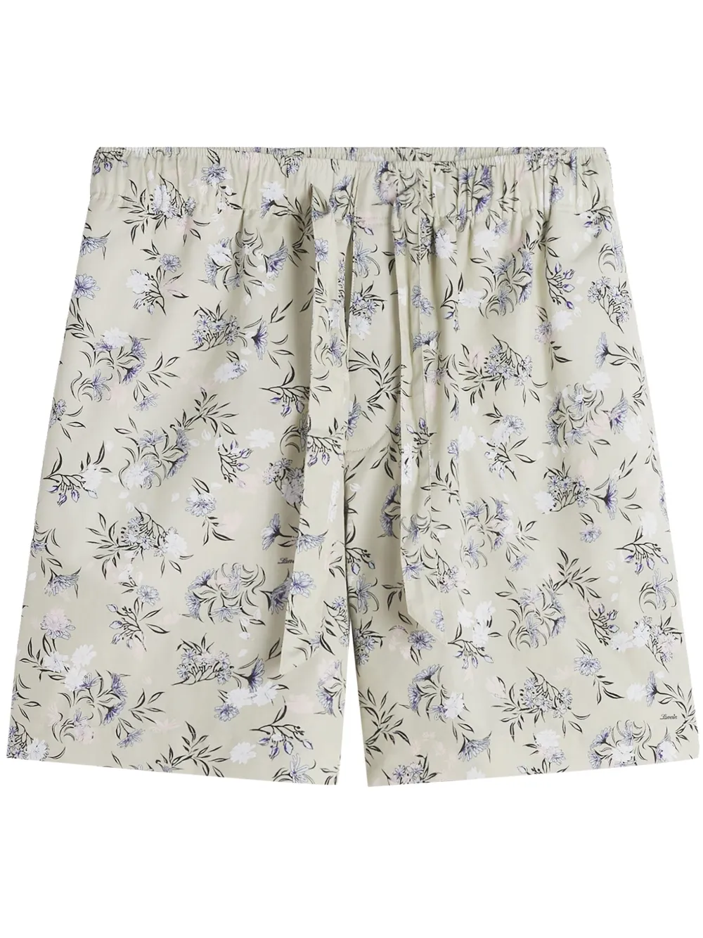 Lanvin Bermuda shorts met bloemenprint Beige