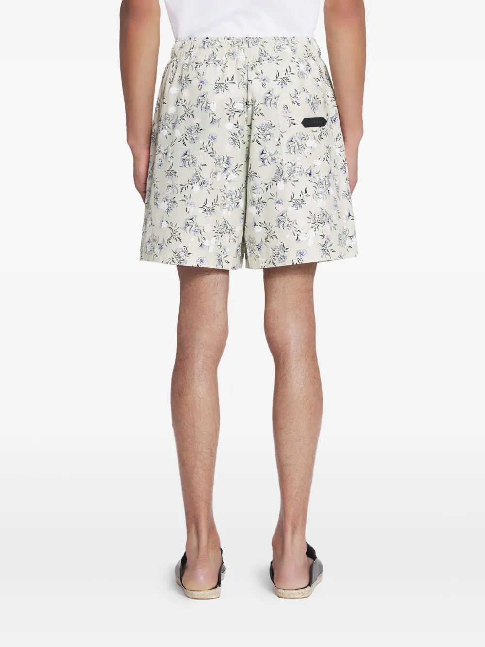 Lanvin Bermuda shorts met bloemenprint Beige
