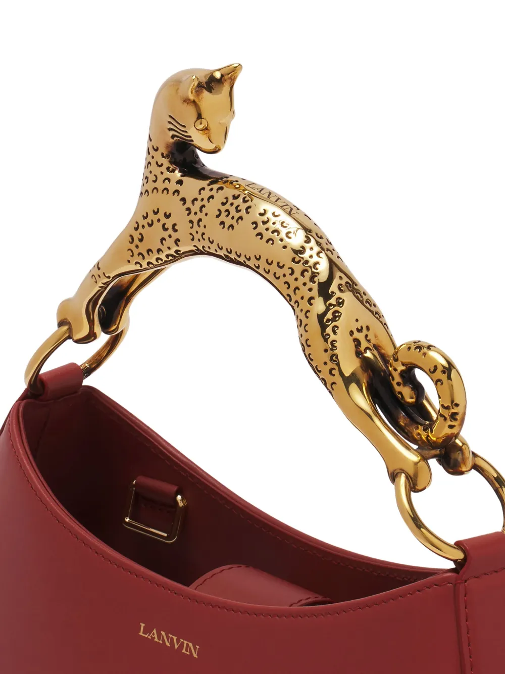 Lanvin Shopper met verfraaide handgreep Rood
