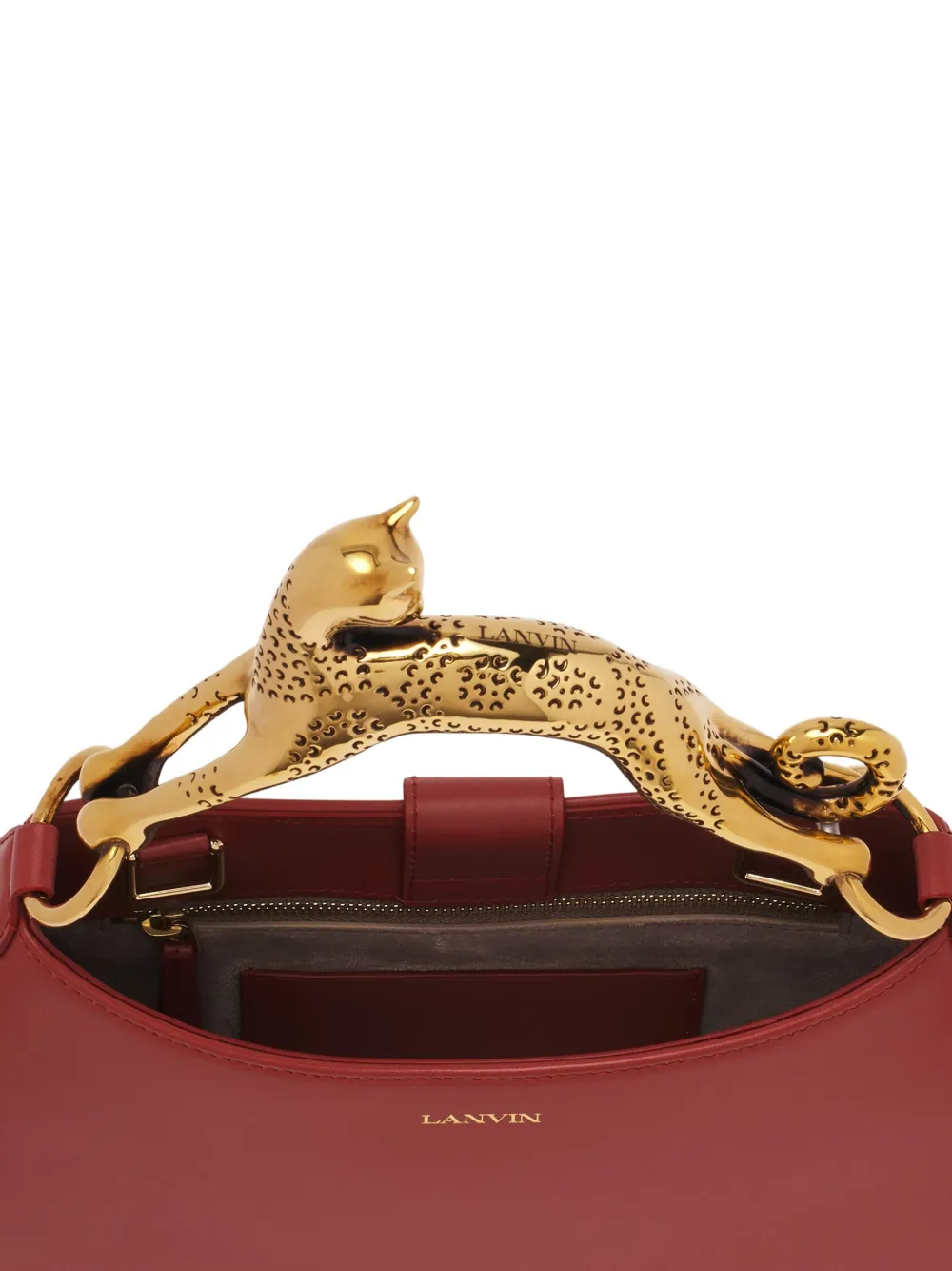 Lanvin Shopper met verfraaide handgreep Rood