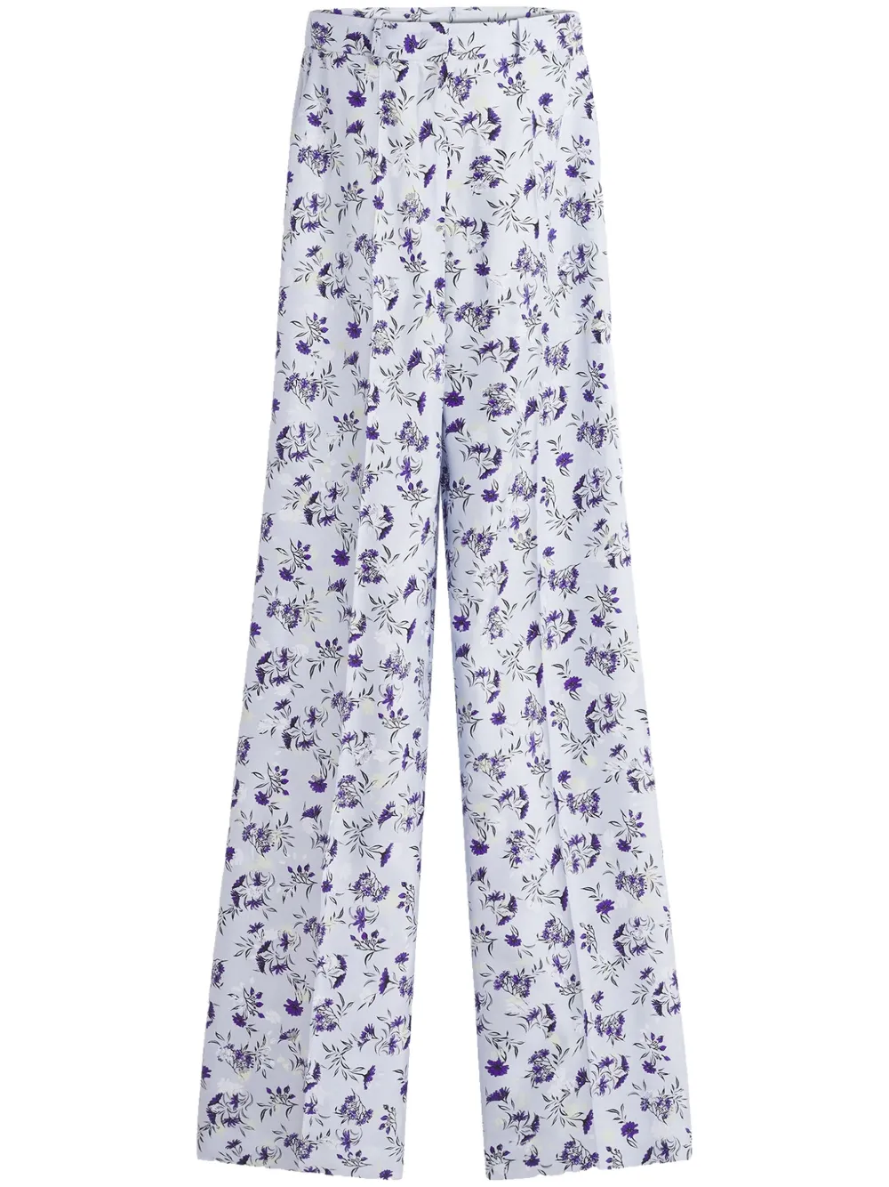Lanvin Broek met bloemenprint Wit