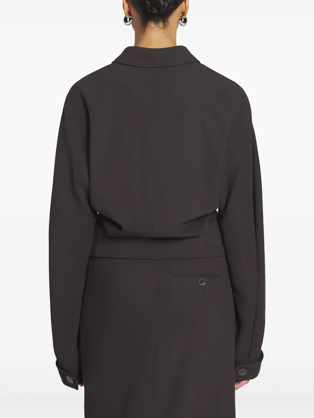 Lanvin Jas met hoge hals Bruin