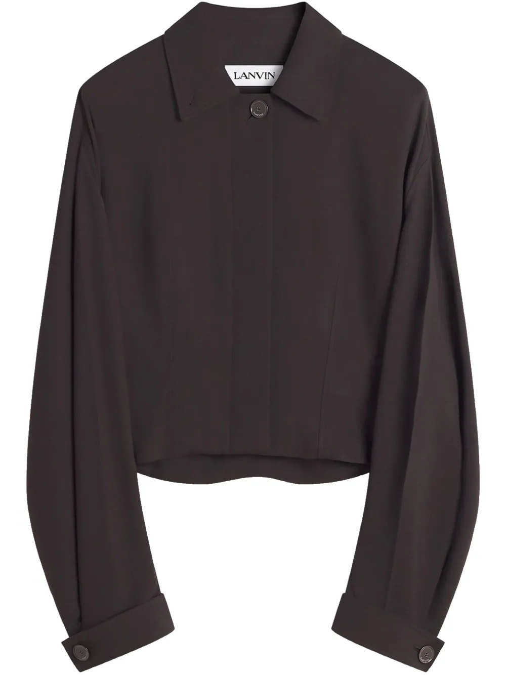 Lanvin Jas met hoge hals Bruin