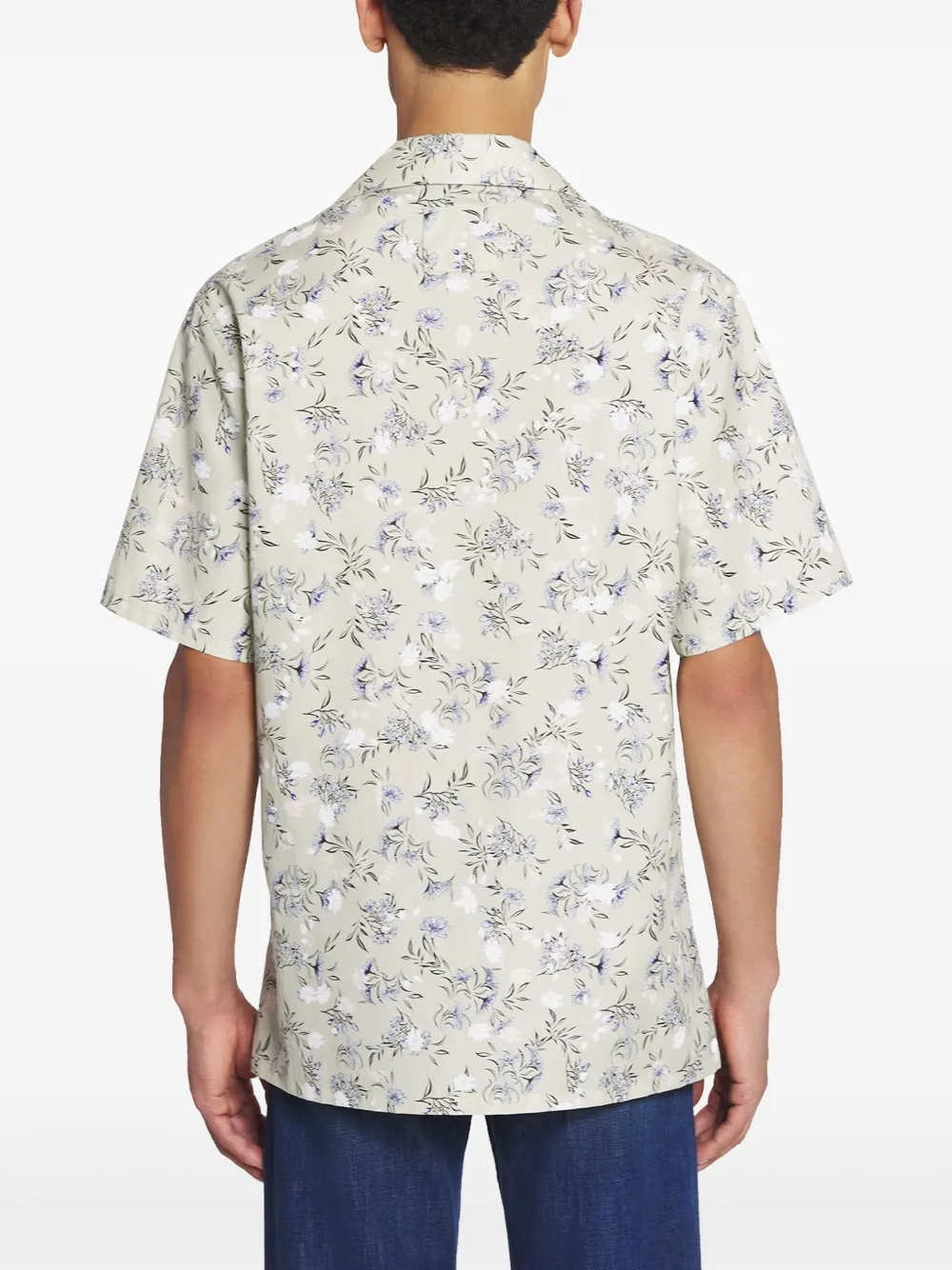 Lanvin Overhemd met bloemenprint Beige