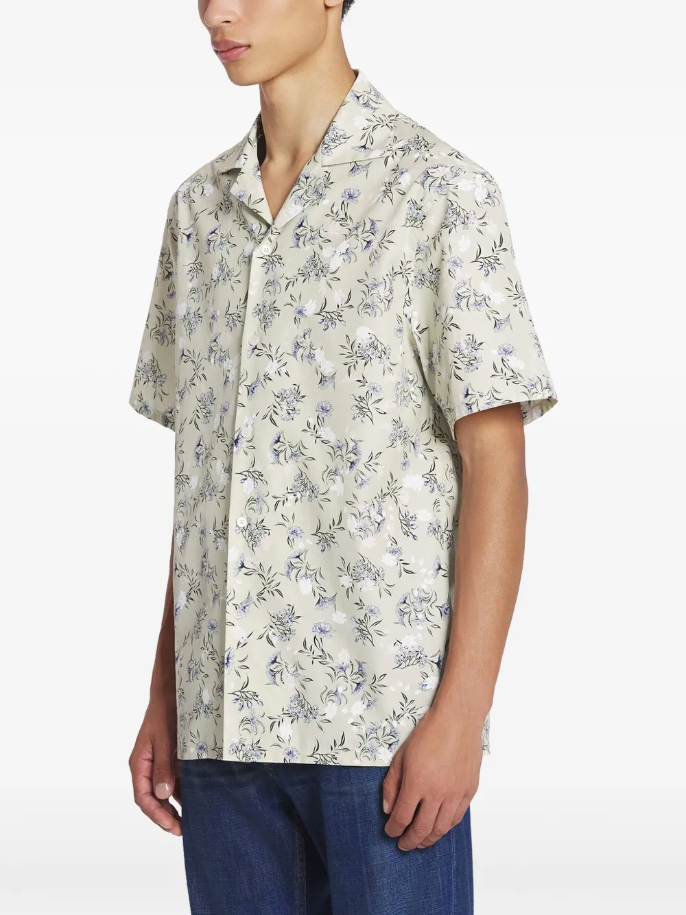 Lanvin Overhemd met bloemenprint Beige