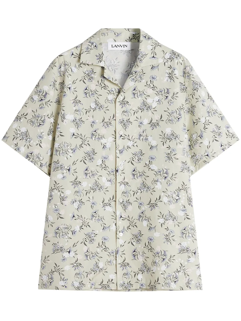 Lanvin Overhemd met bloemenprint Beige