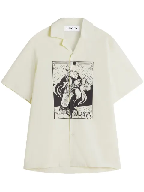 Lanvin قميص بطبعة جرافيك