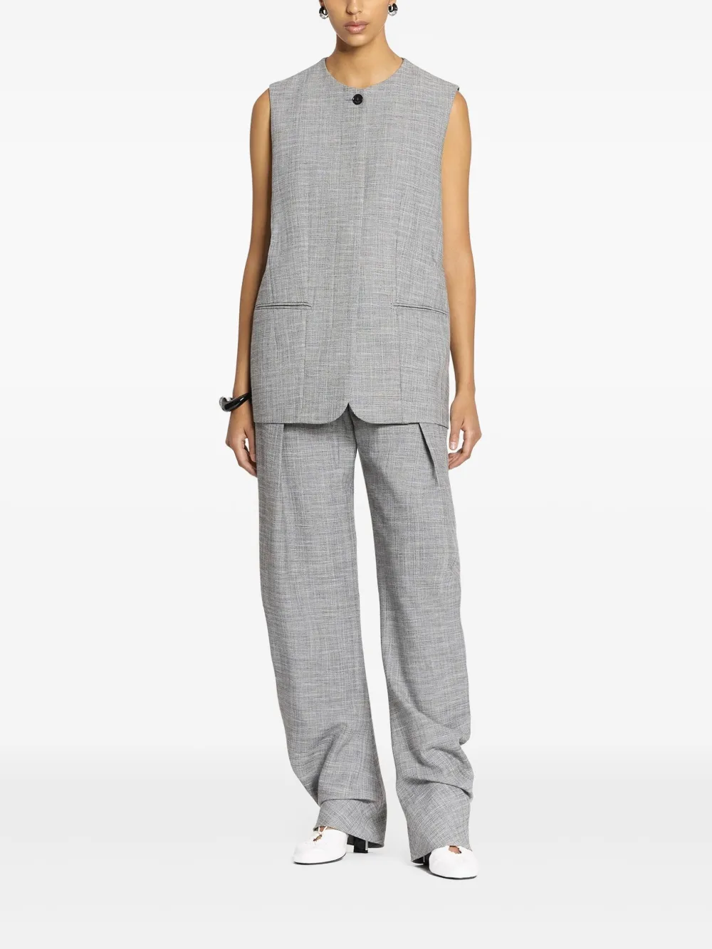 Lanvin Broek met toelopende pijpen - Grijs