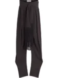 Lanvin layered tapered trousers - Brown