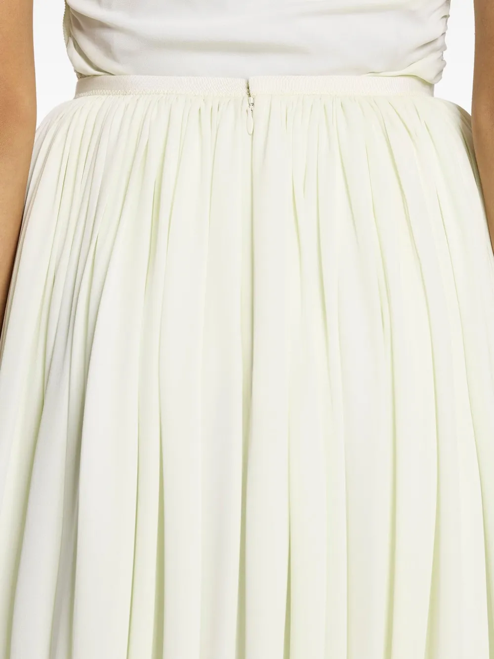 Lanvin Silk Maxi Skirt In White