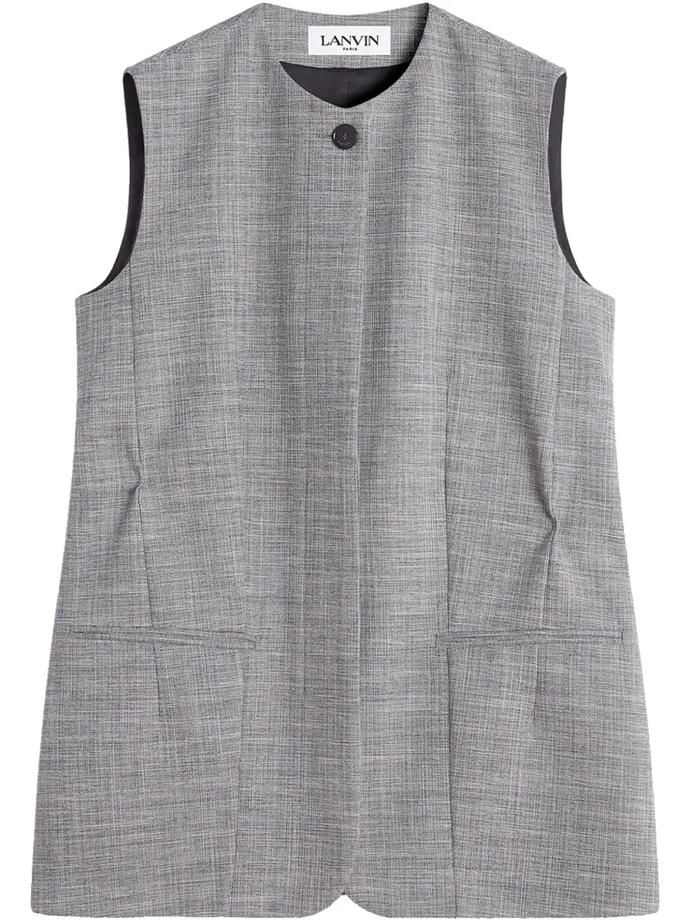 Lanvin Gilet met ronde hals Grijs