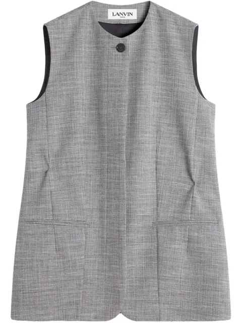 Lanvin chaleco con cuello redondo