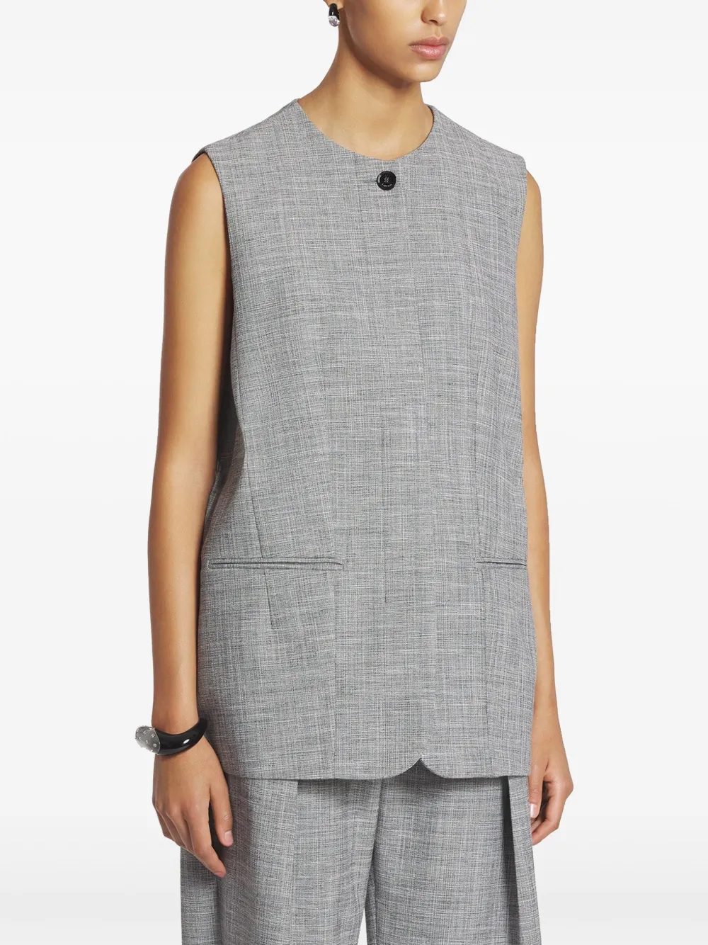 Lanvin Gilet met ronde hals Grijs