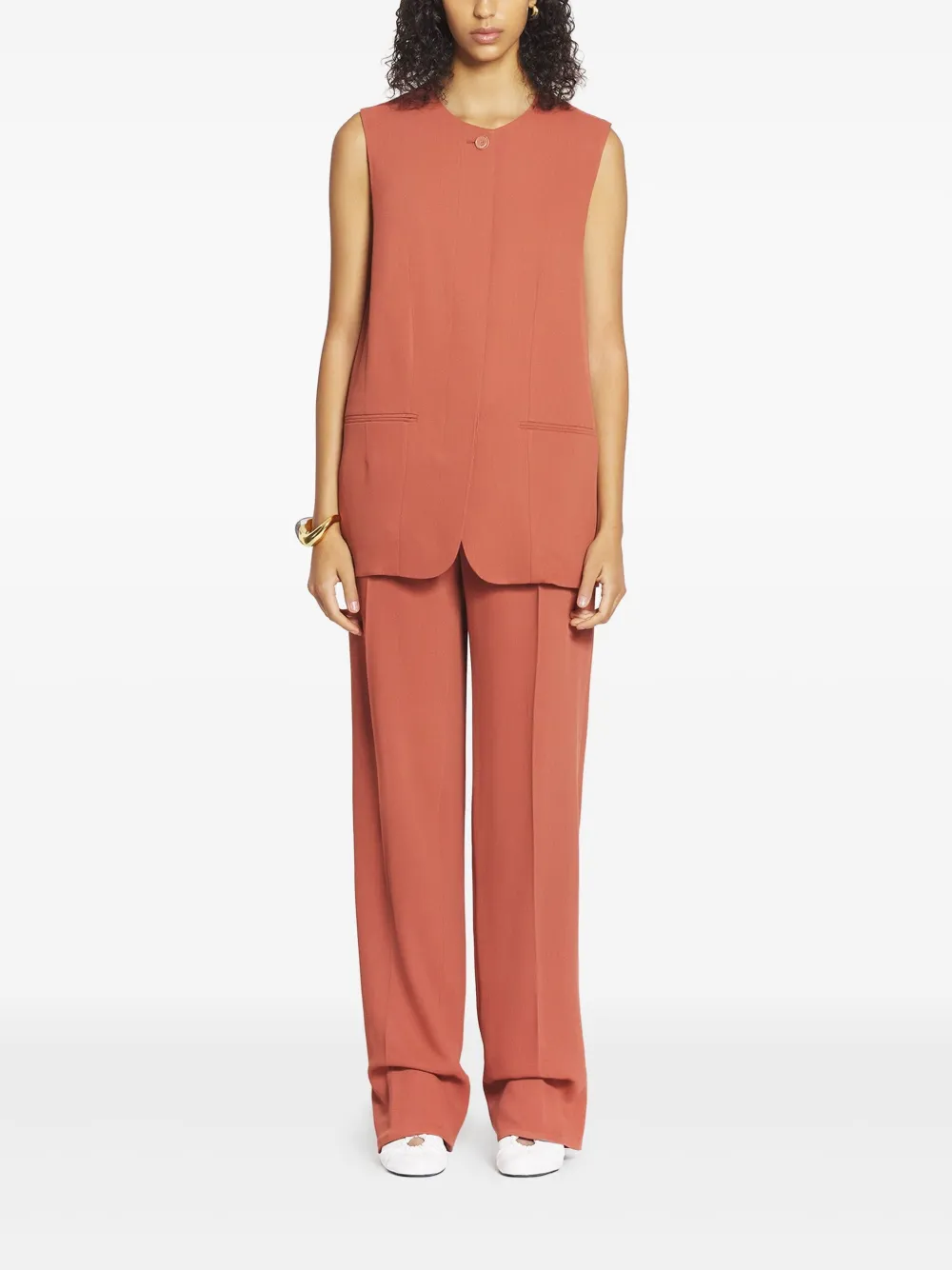 Lanvin Gilet met ronde hals Oranje